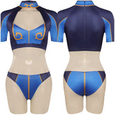 Street Fighter Chun-Li Damen originelle Bademode 2tlg. Badeanzug